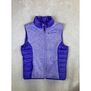 Free Country Kids Girls Puffer Vest Youth Size L (14 - 16) Purple Zip Sleeveless
